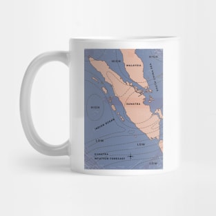 Sumatra weather forecast map Mug